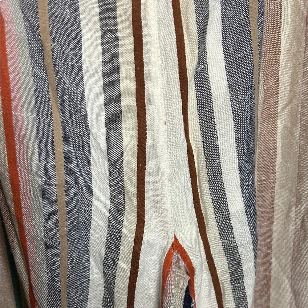 Striped Multicolor Women's Flare Pants - Picture 6 of 11